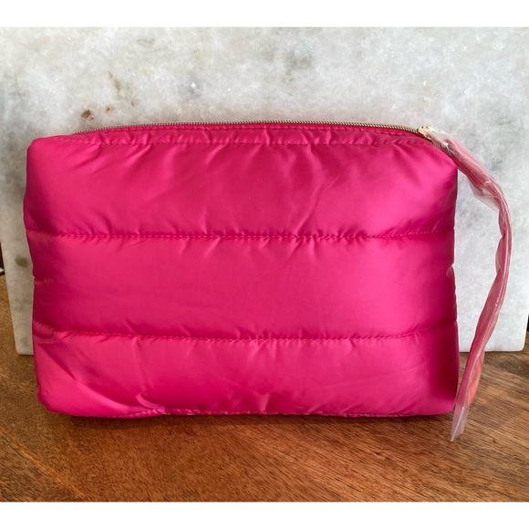 Estee Lauder Bags Estee Lauder Plush Pink Cosmetic Bag Poshmark